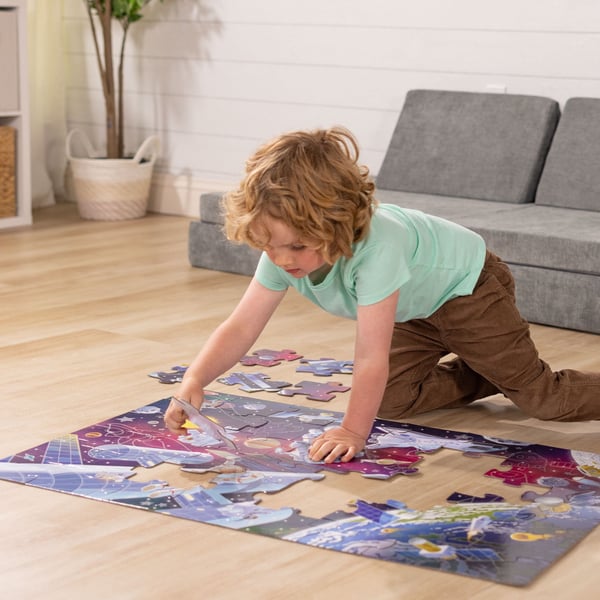 Melissa & Doug Outer Space Glow-in-the-Dark Kuviopalapeli 48 kpl Avaruus