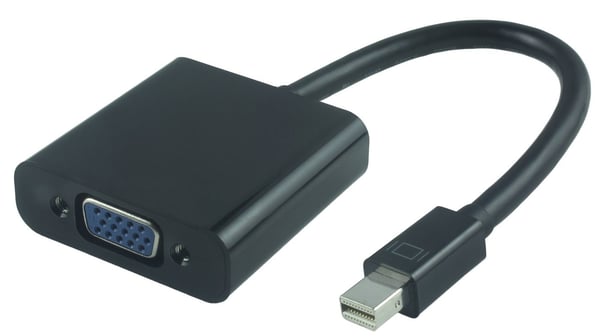 Microconnect MDPVGA2B videokabel adapter 0,15 m Mini DisplayPort VGA (D-Sub) Sort