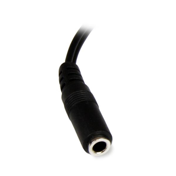 StarTech.com 0.152m 3.5mm - 2xRCA m/f lydkabel 0,152 m Sort