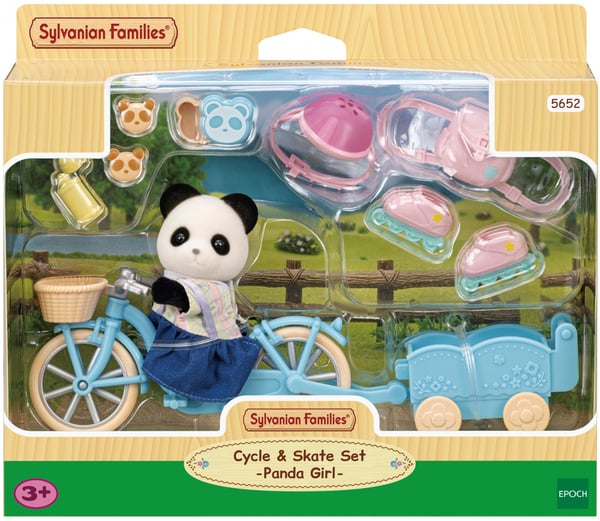 Sylvanian Families Cykel og Rulleskøjte legesæt med figur