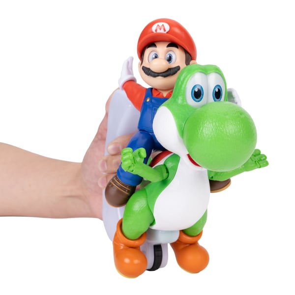 Super Mario The Galaxy Movie Mario Riding Yoshi 8"