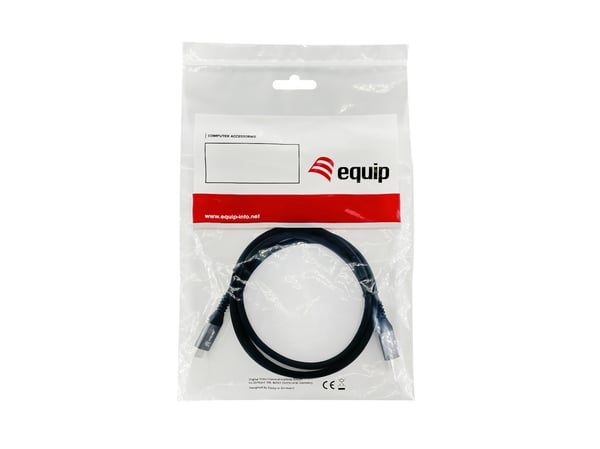 Equip 128371 USB-kabel USB 3.2 Gen 2 (3.1 Gen 2) 1 m USB C 10 Gbit/sek. Sort