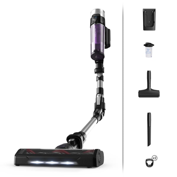 Rowenta RH2037 Skaftdammsugare, 2-i-1 Batteri Torr Utan påse 0,4 l 250 W Svart, Lila