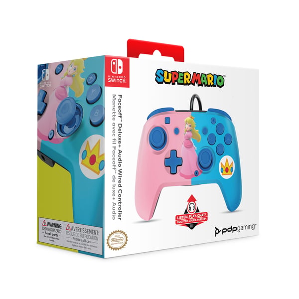 PDP Peach REMATCH Multifärg USB Spelplatta Nintendo Switch, Nintendo Switch OLED