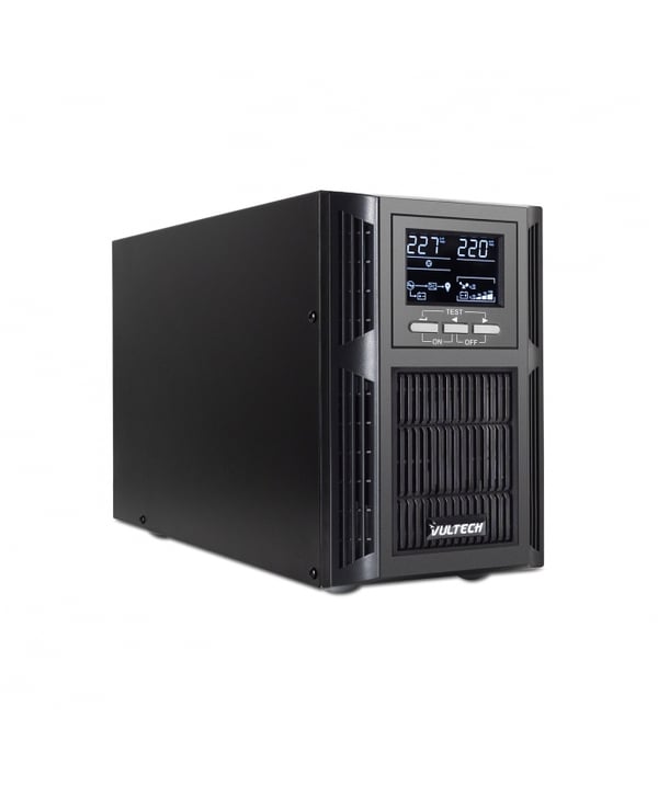 Vultech GS-1KVAS REV 2.4 UPS-enhed Dobbeltkonvertering (online) 1 kVA 1000 W 3 AC stikkontakt(er)
