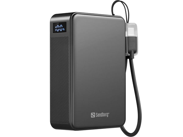 Sandberg 421-40 akku- ja paristolaturi Litiumioni (Li-Ion) 20000 mAh Musta