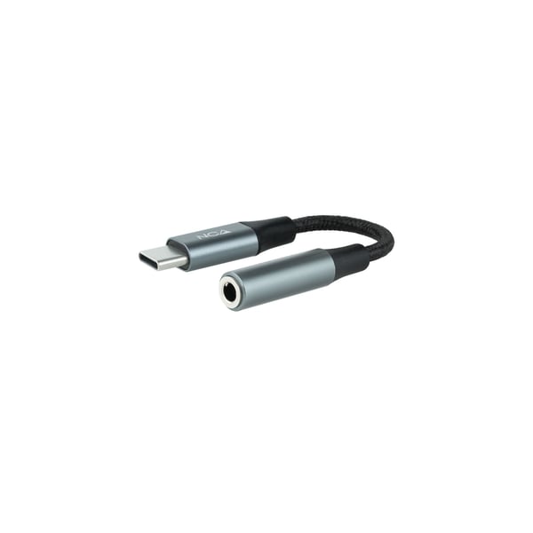 Nanocable 10.24.1204 ljudkabel 0,11 m 3,5 mm USB C Svart, Grå Nanocable 10.24.1204 ljudkabel 0,11 m 3,5 mm USB C Svart, Grå