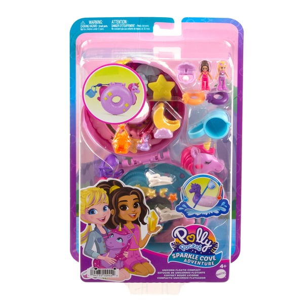 Polly Pocket SPARKLE COVE ADVENTURE Unicorn Floatie Compact