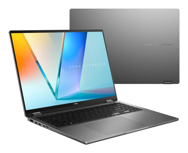 ASUS Vivobook 16 Flip TP3607AA-FLIP-DISSI4X Copilot+ PC Intel Core Ultra 9 386H Hybrid (2-i-1) 40,6 cm (16") Berøringsskærm WUXGA 32 GB LPDDR5x-SDRAM 1 TB SSD Wi-Fi 7 (802.11be) Windows 11 Pro Grå
