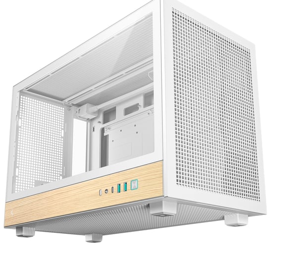 DeepCool CH260 WOOD WH Skrivbord Vit, Trä