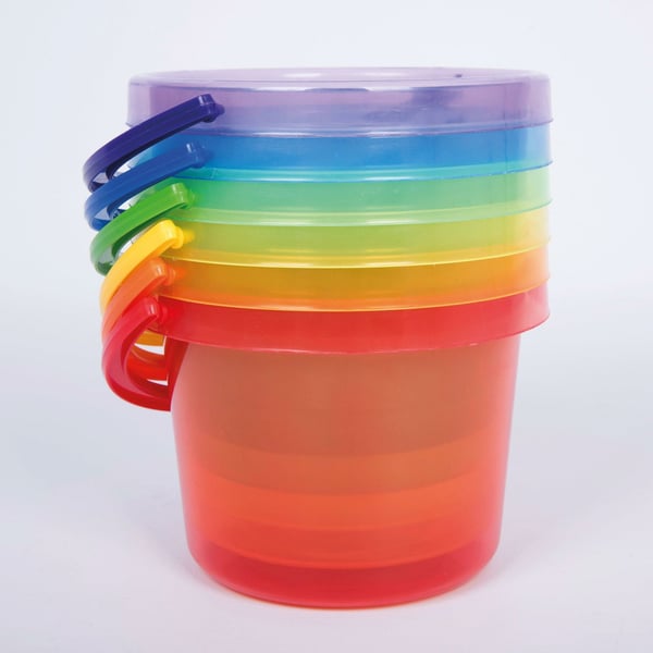 Tickit Translucent Colour Buckets