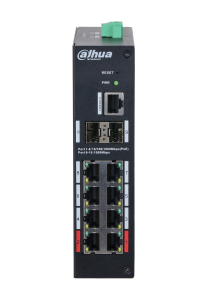 Dahua Technology HS4210-8GT-110 nätverksswitchar hanterad L2 Gigabit Ethernet (10/100/1000) Strömförsörjning via Ethernet (PoE) stöd Skrivbord Svart