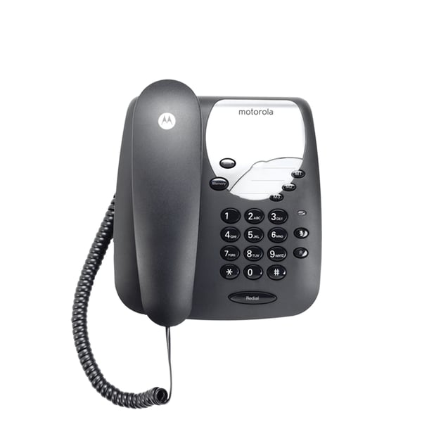 MOTOROLA CT1 TRÅDBUNDEN TELEFON SVART