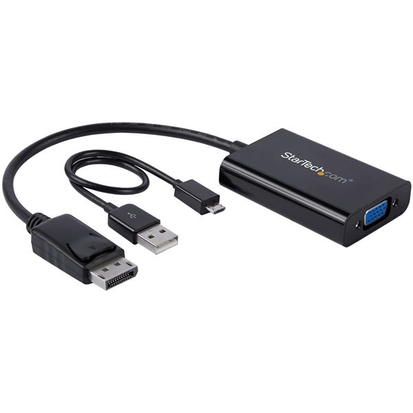 StarTech.com DP2VGAA videokabel adapter 0,184 m Sort