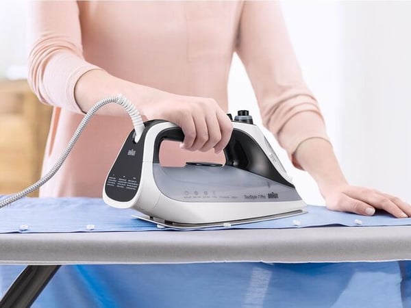 Braun TexStyle 7 Pro SI7149WB Tør & dampstrygejern EloxalPlus soleplate 2900 W Sort, Hvid