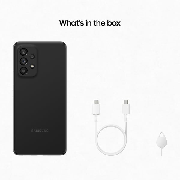Samsung Galaxy A53 5G SM-A536B/DS 16,5 cm (6.5") Hybridi-Dual SIM Android 12 USB Type-C 8 GB 256 GB 5000 mAh Musta