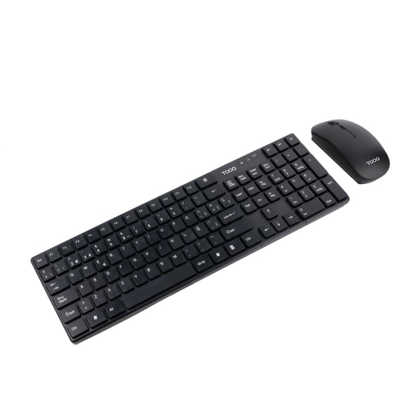 TooQ TQKMW-3102-B tastatur Mus inkluderet Universel RF trådløst Sort