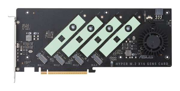 ASUS Hyper M.2 x16 Gen5 Card liitäntäkortti/-sovitin Sisäinen