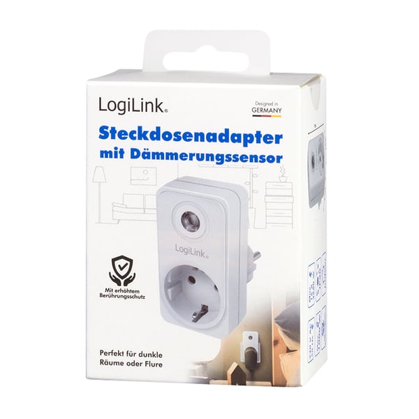 LogiLink PA0263 overspændingsbeskytter Hvid 1 AC stikkontakt(er) 230 V