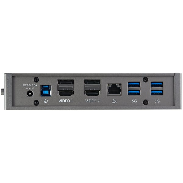StarTech.com USB-C USB-A-docka - Hybrid Universal USB 3.0-dockningsstation för USB-C- eller USB-A-bärbar dator