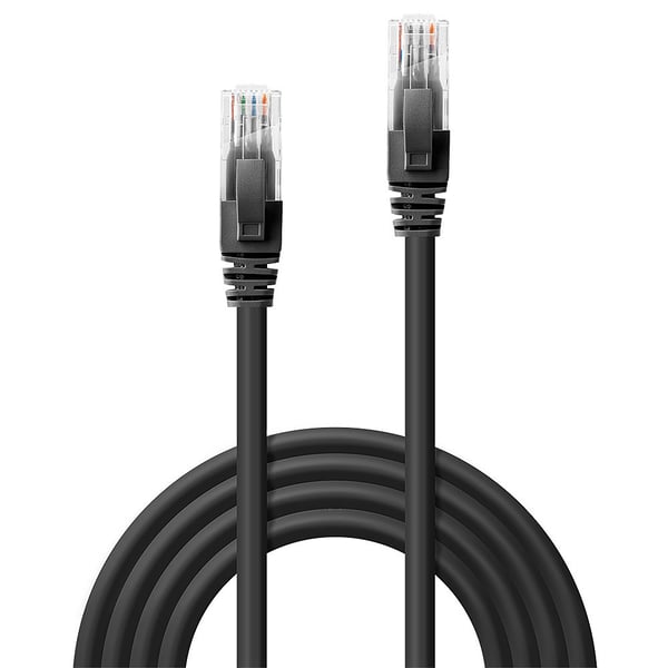 Lindy 48077 netværkskabel Sort 1 m Cat6 U/UTP (UTP) Rund