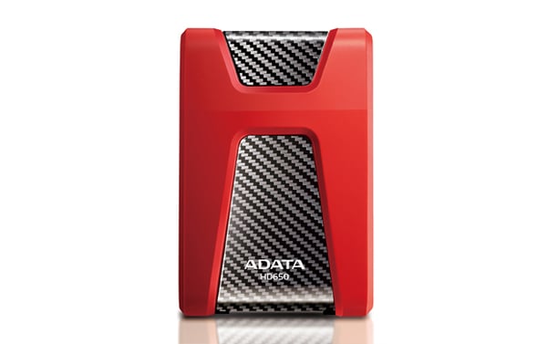 ADATA DashDrive Durable HD650 externa hårddiskar 1 TB 2.5" USB 3.2 Gen 1 (3.1 Gen 1) Röd