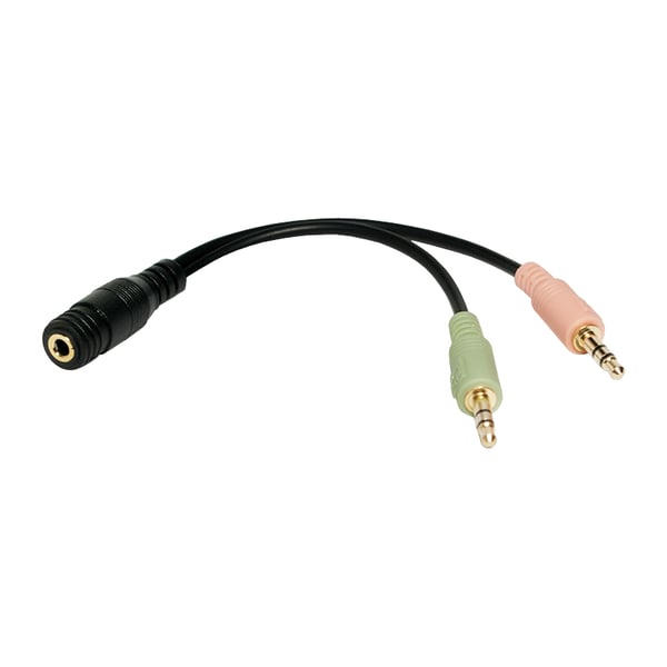 LogiLink CA0020 lydkabel 0,15 m 3.5mm 2 x 3.5mm Sort