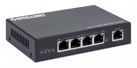 Intellinet 561617 nätverksförlängare Nätverkssändare Svart 10, 100, 1000 Mbit/s