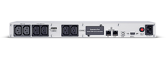 CyberPower CP700EIPFCRM1U UPS-virtalähde Linjainteraktiivinen 0,7 kVA 420 W 6 AC-pistorasia(a)