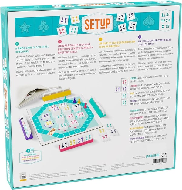 Asmodee ESSET1 sällskapsspel SETUP 20 min Kortspel