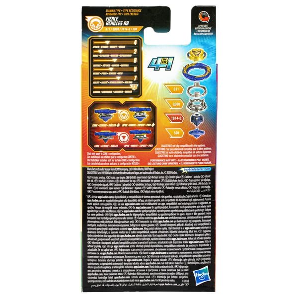 Beyblade Burst QuadStrike F7760EU6 aktivitetsleksak och skicklighetsspel Battle-snurrleksak