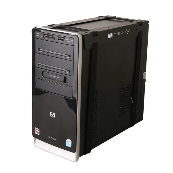Techly ICA-CS 60 CPU-teline Pöydälle asennettava keskusyksikköteline Musta