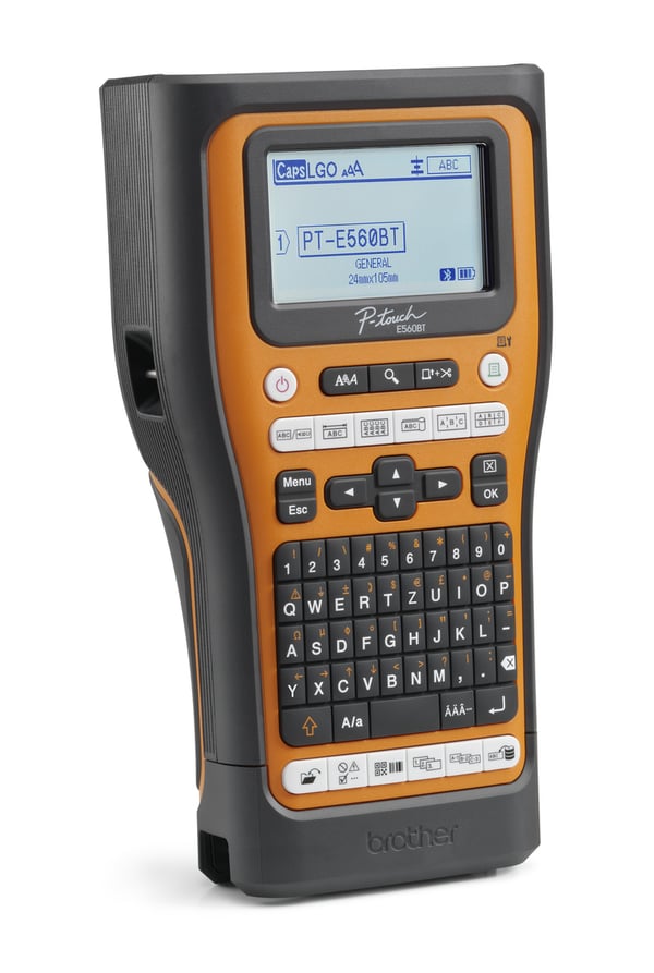 Brother PT-E560BTVP etiketprinter Termisk overførsel 180 x 180 dpi 20 mm/sek. Kabel & trådløs HSE/TZe Bluetooth QWERTY