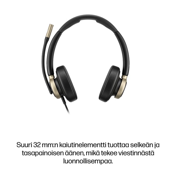 HP Poly Mission 825 -USB-stereokuulokemikrofoni, langallinen (tukkupakkaus)