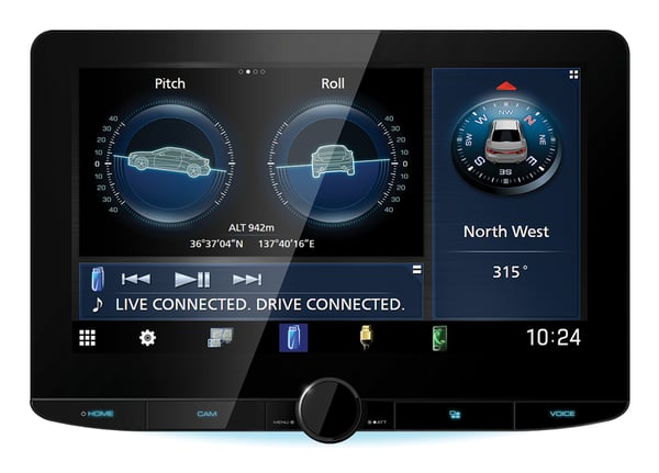 Kenwood DMX9724XDS Sort Wi-Fi 88 W Bluetooth