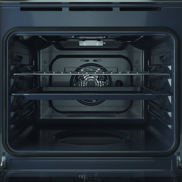 Indesit IO 2350H X 66 L Sort, Rustfrit stål