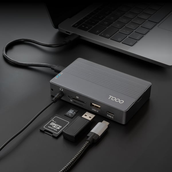 TooQ TQE-2242G drevkabinet SSD kabinet Grå M.2