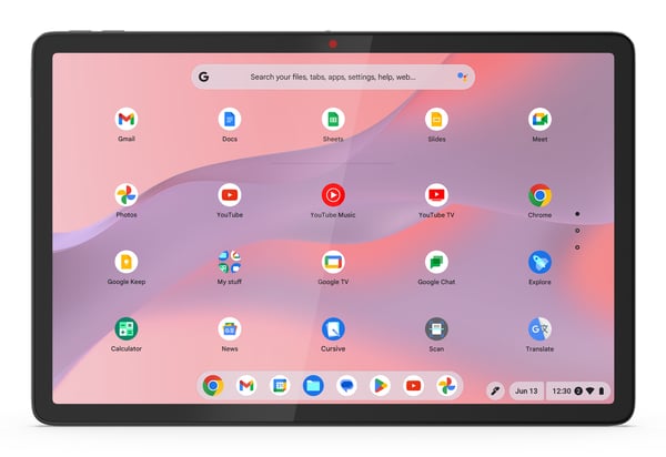 Lenovo Chromebook Duet 11M889 MediaTek Kompanio 838 27,8 cm (10.9") Pekskärm WUXGA 8 GB LPDDR4x-SDRAM 128 GB eMMC Wi-Fi 6 (802.11ax) ChromeOS Grå Portugisisk