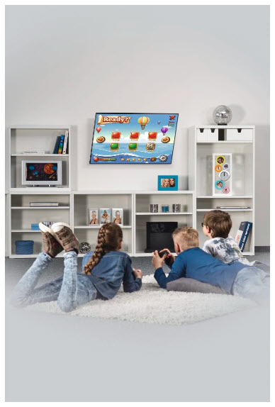 Hama 00220808 TV-kiinnike 190,5 cm (75") Musta