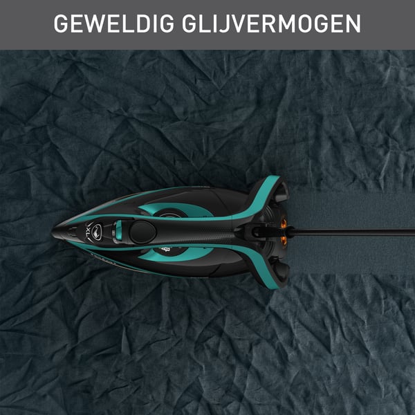 Tefal Puregliss FV8066 Torr & Ångstrykjärn Durilium AirGlide Autoclean soleplate 3000 W Svart, Blå