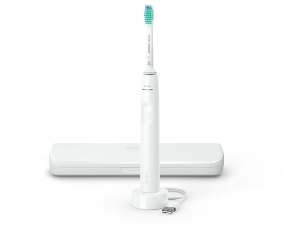 Philips Sonicare 3100 series 3100 series HX3673/13 Sonisk eltandbørste + rejseetui - Hvid