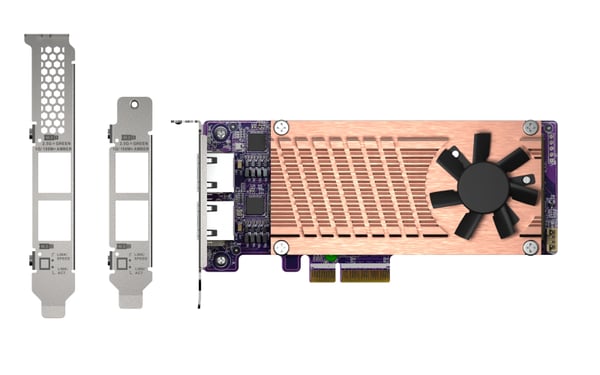 QNAP QM2-2P2G2T nätverkskort Intern Ethernet 2500 Mbit/s