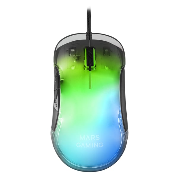 Mars Gaming MMGLOW mus Spil Højre hånd USB Type-A 12800 dpi