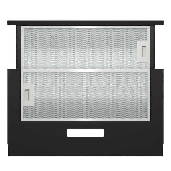 Gorenje TH60E3B köksfläkt Halvinbyggd (utdragbar) Svart 350 m³/h