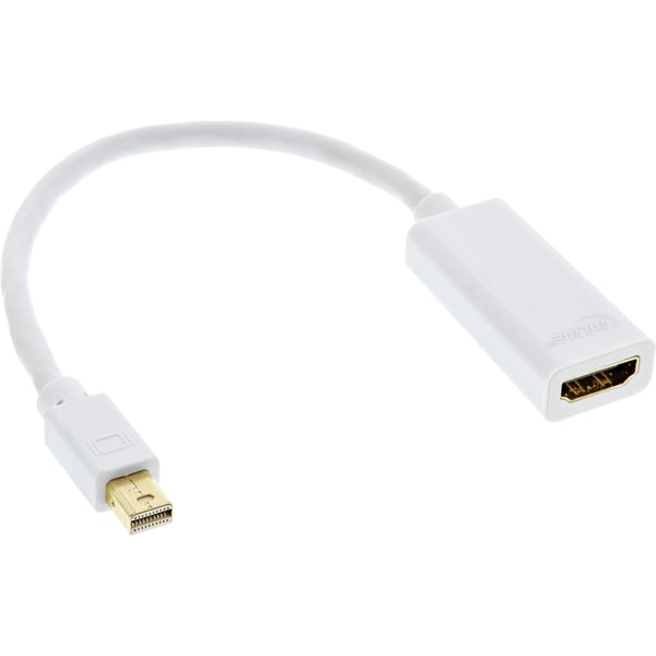 InLine 17193E videokabel adapter 0,15 m Mini DisplayPort HDMI Hvid InLine 17193E videokabel adapter 0,15 m Mini DisplayPort HDMI Hvid