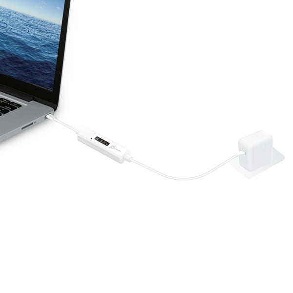 j5create JUCP14-N USB-C™ 2.0 - USB-C™ -kaapeli dynaamisella OLED-virtamittarilla