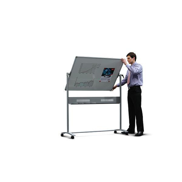 Nobo Impression Pro emaljeret magnetisk mobilt whiteboard 1200 x 900 mm