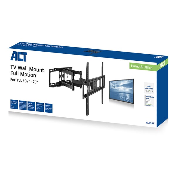 ACT AC8355 tv-beslag 94 cm (37") Sort