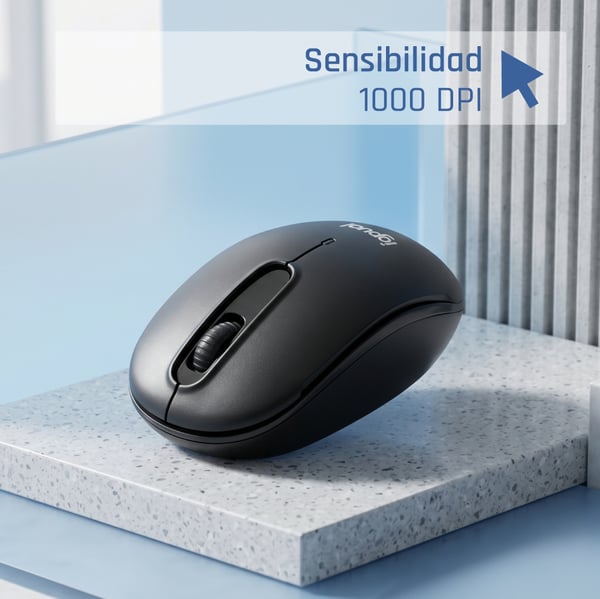 iggual WOM-STANDARD-3D 1000DPI datormöss Kontor Ambidextrous RF Trådlös Optisk