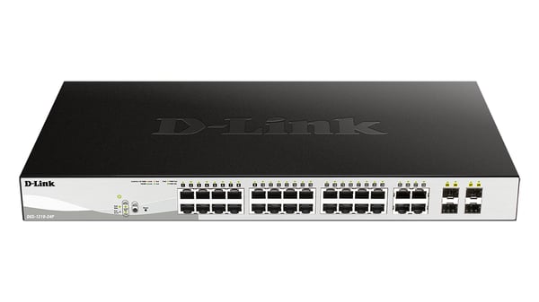 D-Link DGS-1210-24P Administreret L2 Gigabit Ethernet (10/100/1000) Strøm over Ethernet (PoE) Sort